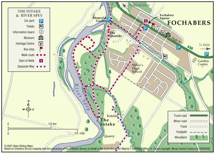 Fochabers - The Intake and River Spey Path